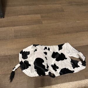 Cow Print Dog Costume with Mask